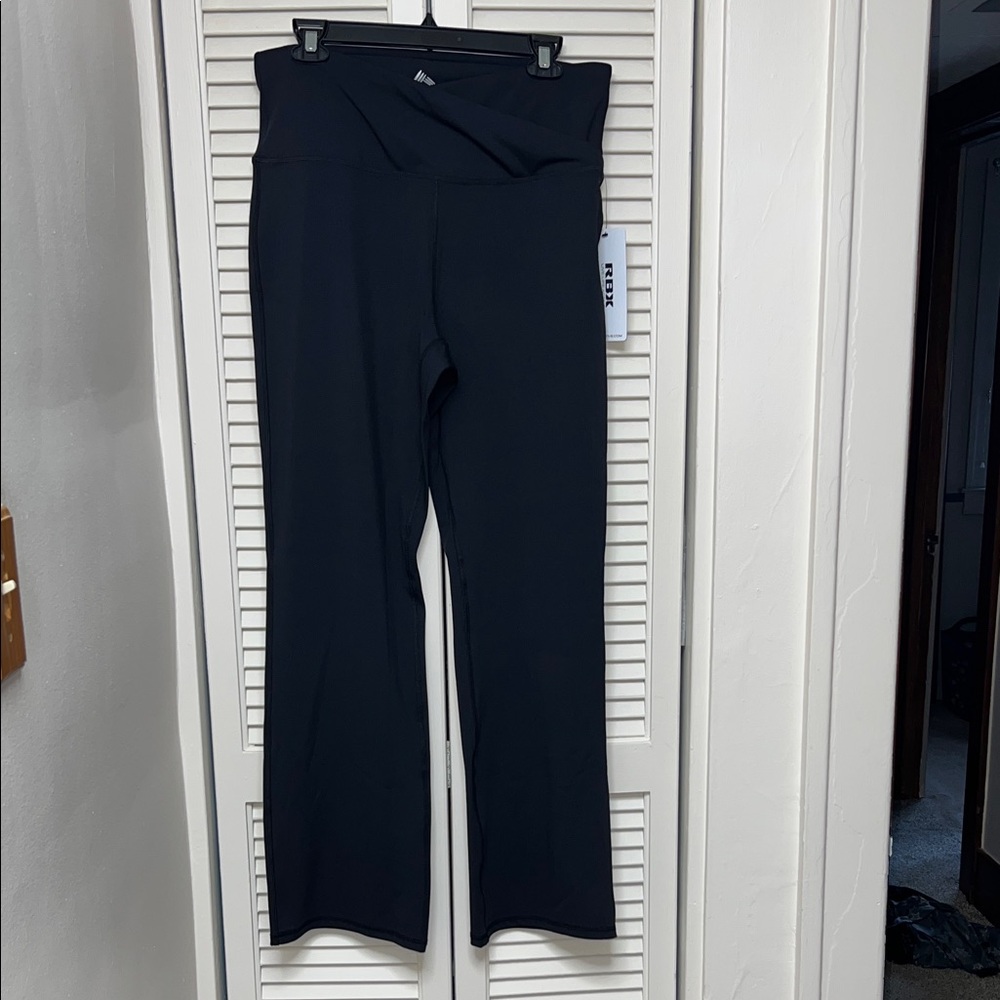 RBX Midnight Black Active flared yoga pants
